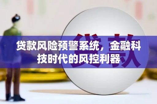 昭苏贷款风险预警系统，金融科技时代的风控利器