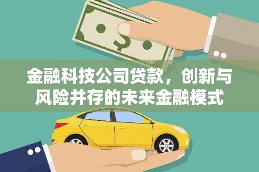 昭苏金融科技公司贷款，创新与风险并存的未来金融模式