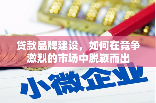 昭苏贷款品牌建设，如何在竞争激烈的市场中脱颖而出