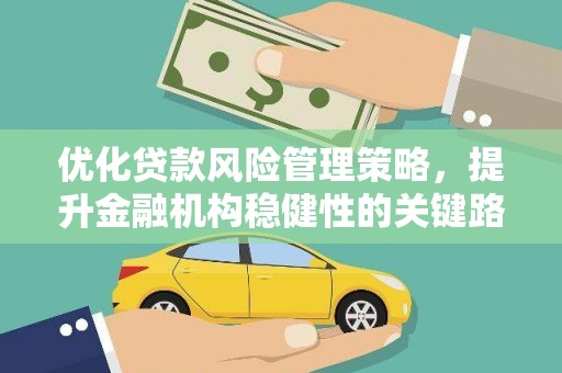 昭苏优化贷款风险管理策略，提升金融机构稳健性的关键路径