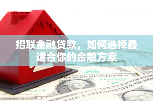 昭苏招联金融贷款，如何选择最适合你的金融方案