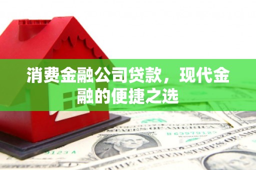 昭苏消费金融公司贷款，现代金融的便捷之选