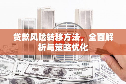 昭苏贷款风险转移方法，全面解析与策略优化