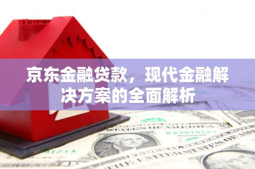 昭苏京东金融贷款，现代金融解决方案的全面解析