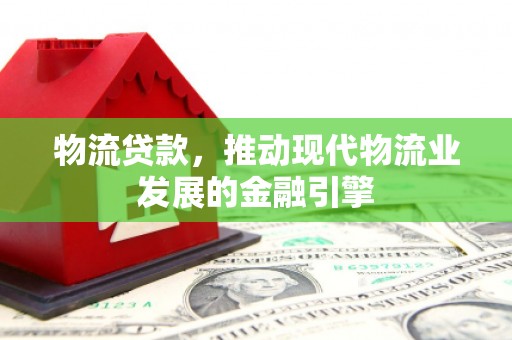 昭苏物流贷款，推动现代物流业发展的金融引擎