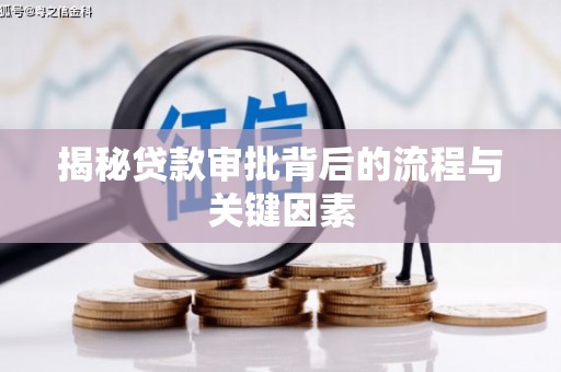 昭苏揭秘贷款审批背后的流程与关键因素