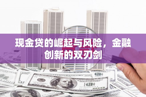 昭苏现金贷的崛起与风险，金融创新的双刃剑