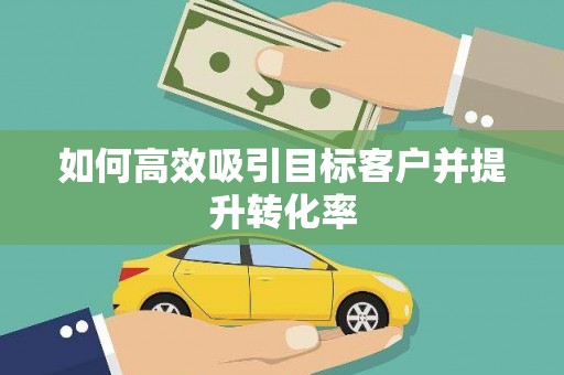 昭苏如何高效吸引目标客户并提升转化率