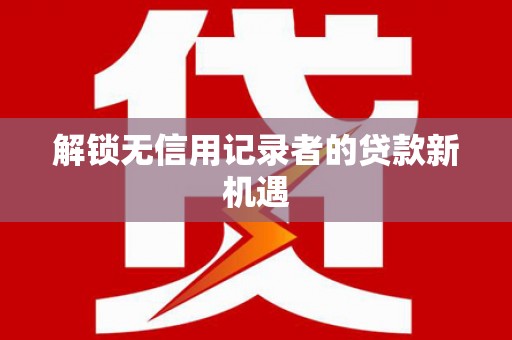 昭苏解锁无信用记录者的贷款新机遇