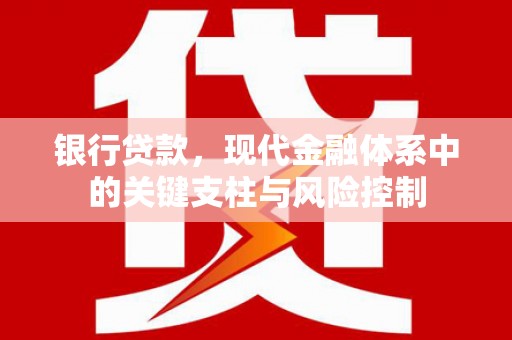 昭苏银行贷款，现代金融体系中的关键支柱与风险控制