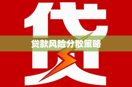 昭苏贷款风险分散策略