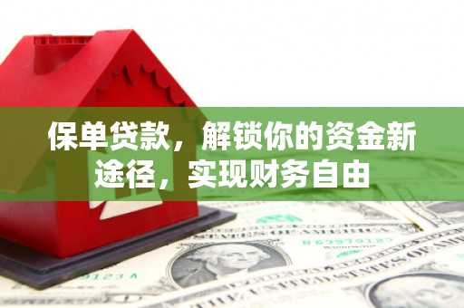 昭苏保单贷款，解锁你的资金新途径，实现财务自由