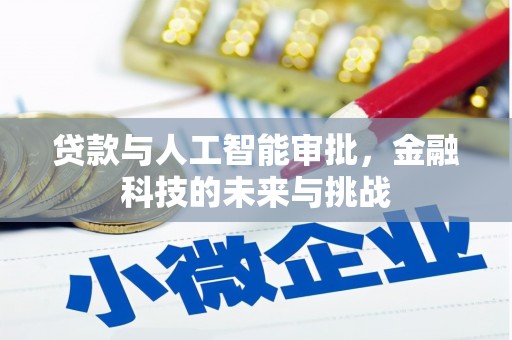 昭苏贷款与人工智能审批，金融科技的未来与挑战