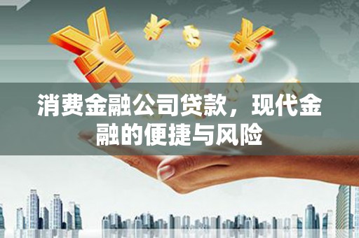 昭苏消费金融公司贷款，现代金融的便捷与风险