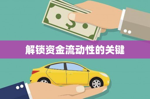 昭苏解锁资金流动性的关键