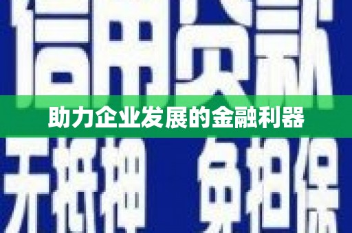 昭苏助力企业发展的金融利器