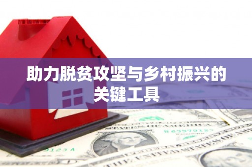 昭苏助力脱贫攻坚与乡村振兴的关键工具