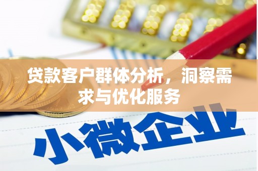 昭苏贷款客户群体分析，洞察需求与优化服务